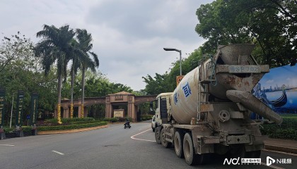 东莞海逸豪庭开发商回应重型车过路被拦停:道路由其修建维护