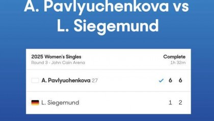 澳网女单第三轮 淘汰了郑钦文的西格蒙德也止步了