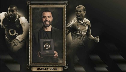 阿什利·科尔入选英超名人堂，与足坛传奇并列