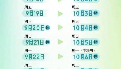 注意!国庆中秋购票4个关键时间