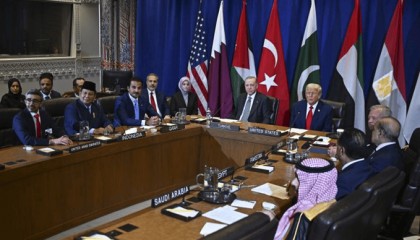 与特朗普会晤后，八个阿拉伯和伊斯兰国家发表联合声明，呼吁在加沙停火止战