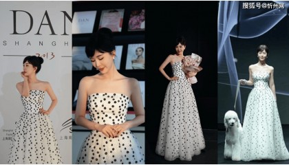 田朴珺赫本造型美出圈,56cm纤腰绝了