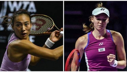 今晚八点半迎战前温网冠军 为郑钦文年终总决赛第二场加油!